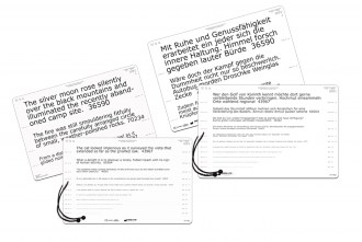 Low Vision Reading Card 777001